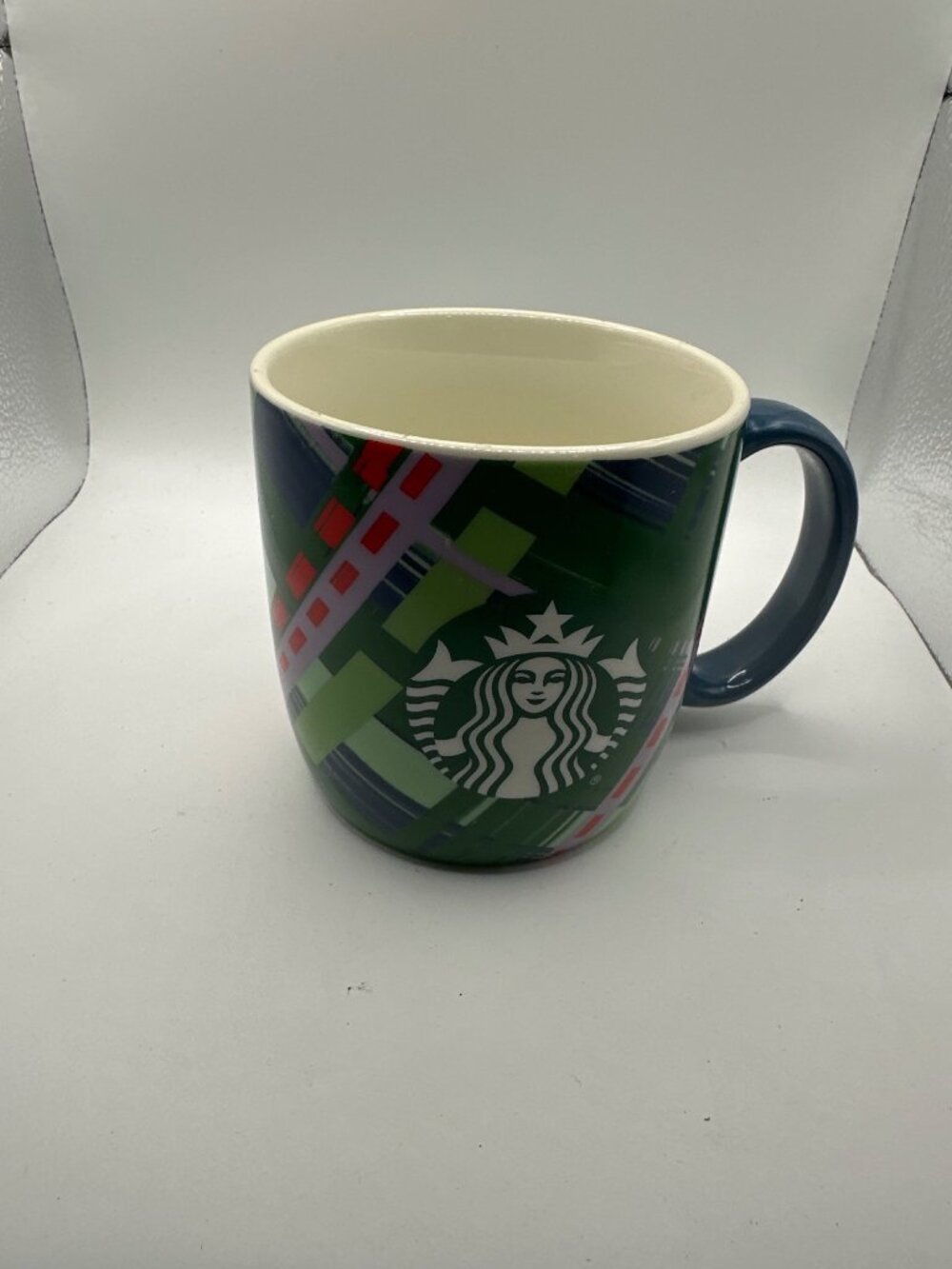 Starbucks Holiday Plaid Ceramic Mug 18oz Microwave & Dishwasher Safe